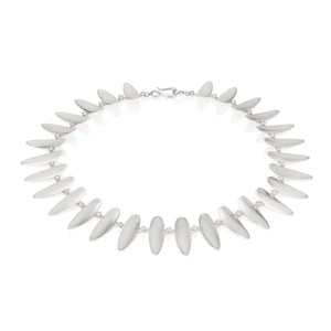 Sterling Silver 'Talon' necklace with Diamonds