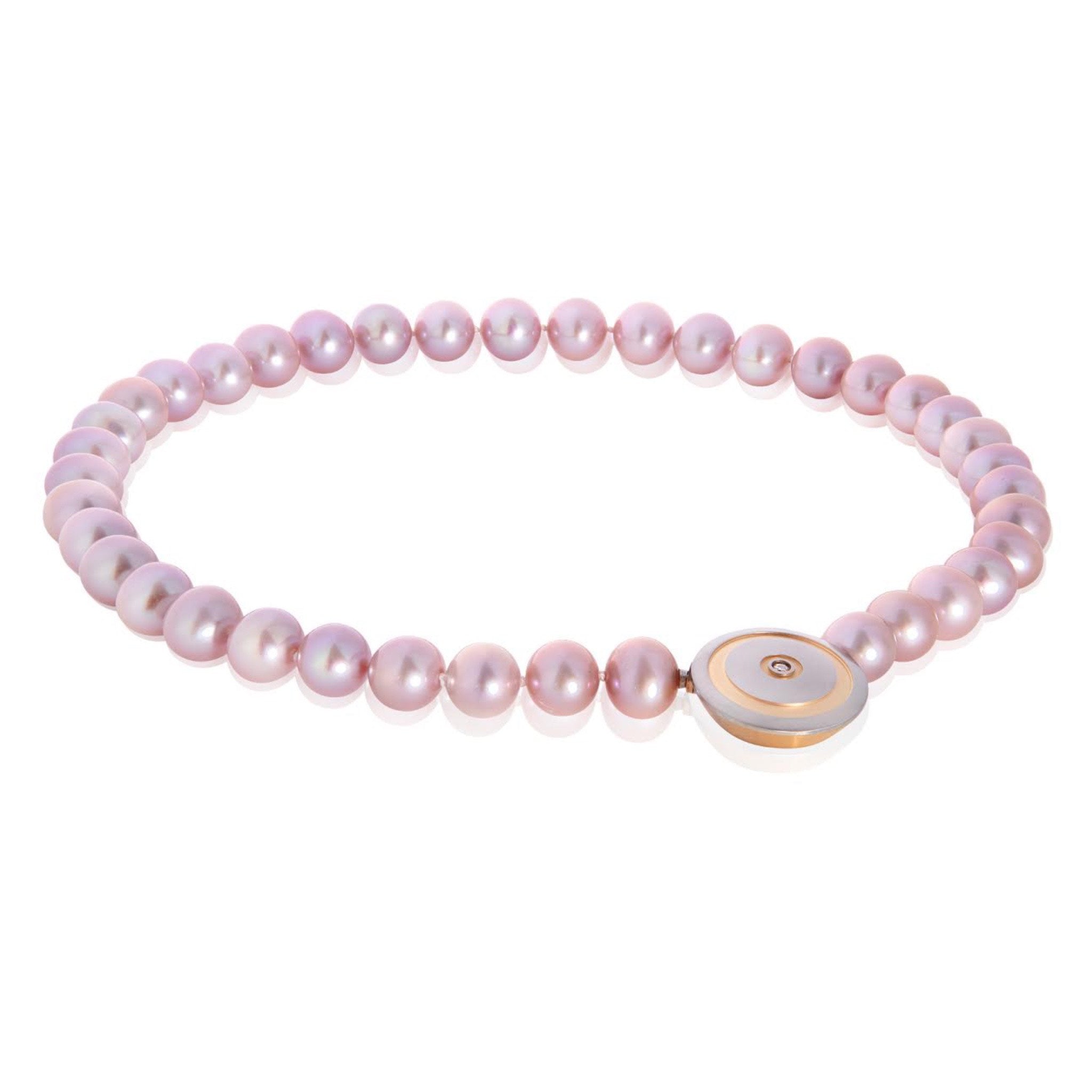 Natural Colour Pink Fresh Water Pearl Necklace