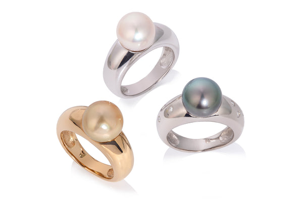 Freshwater Pearl Ring in Sterling Silver
